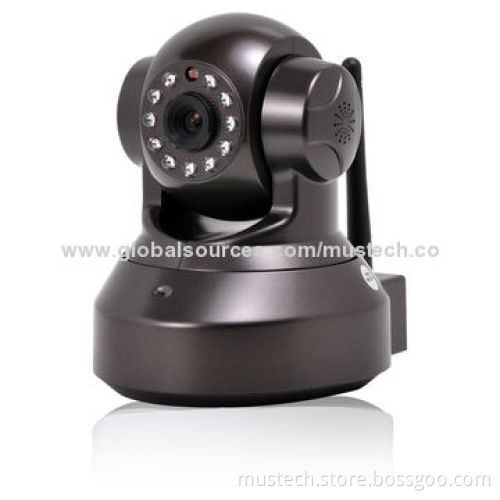 H.264 720P Indoor Wired/Wireless Pan/Tilt Network IP Camera with Night Vision IR-Cut